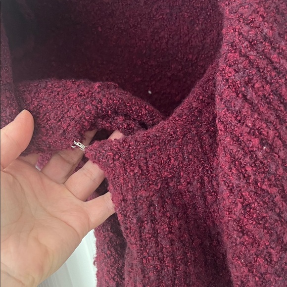 Moda International Deep Red Ruffled Cardigan - Picture 6 of 8